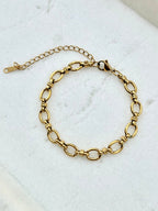 Molly Link Bracelet | Gold