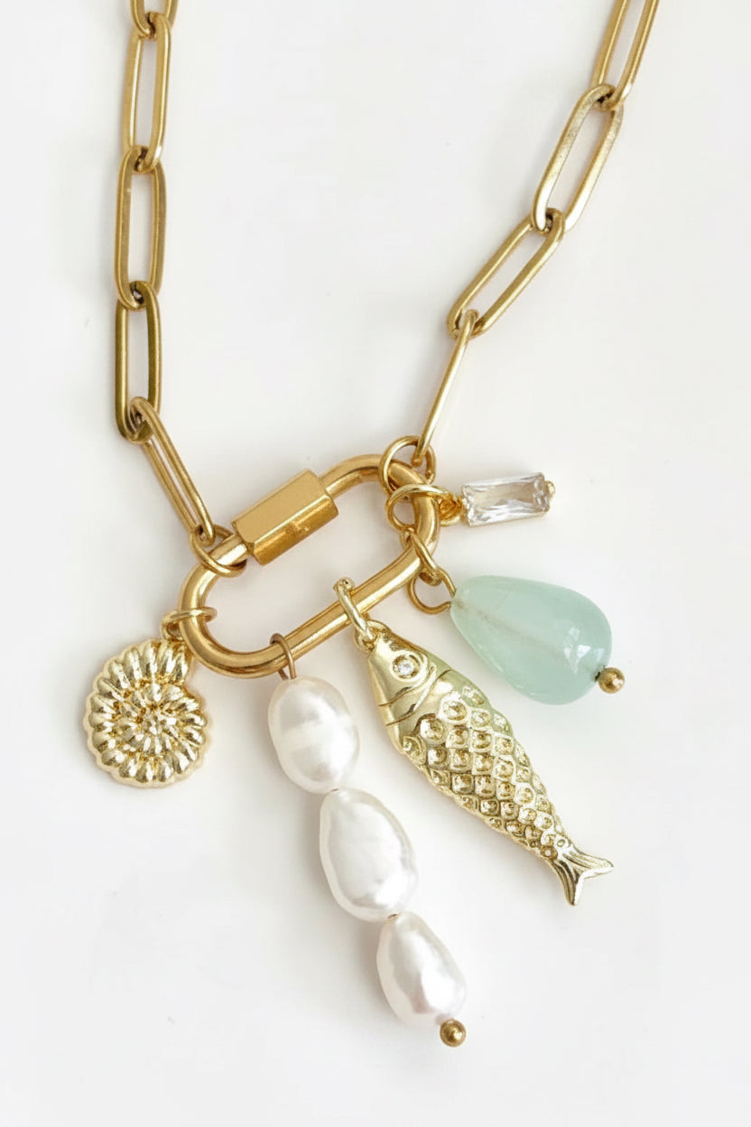 Beach Memory Charm Necklace