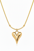Brave Heart Necklace | Gold