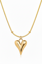 Brave Heart Necklace | Gold
