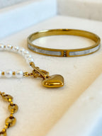 Goldie Pearl Bangle | Gold