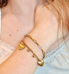 Libbie Heart Bracelet | Gold