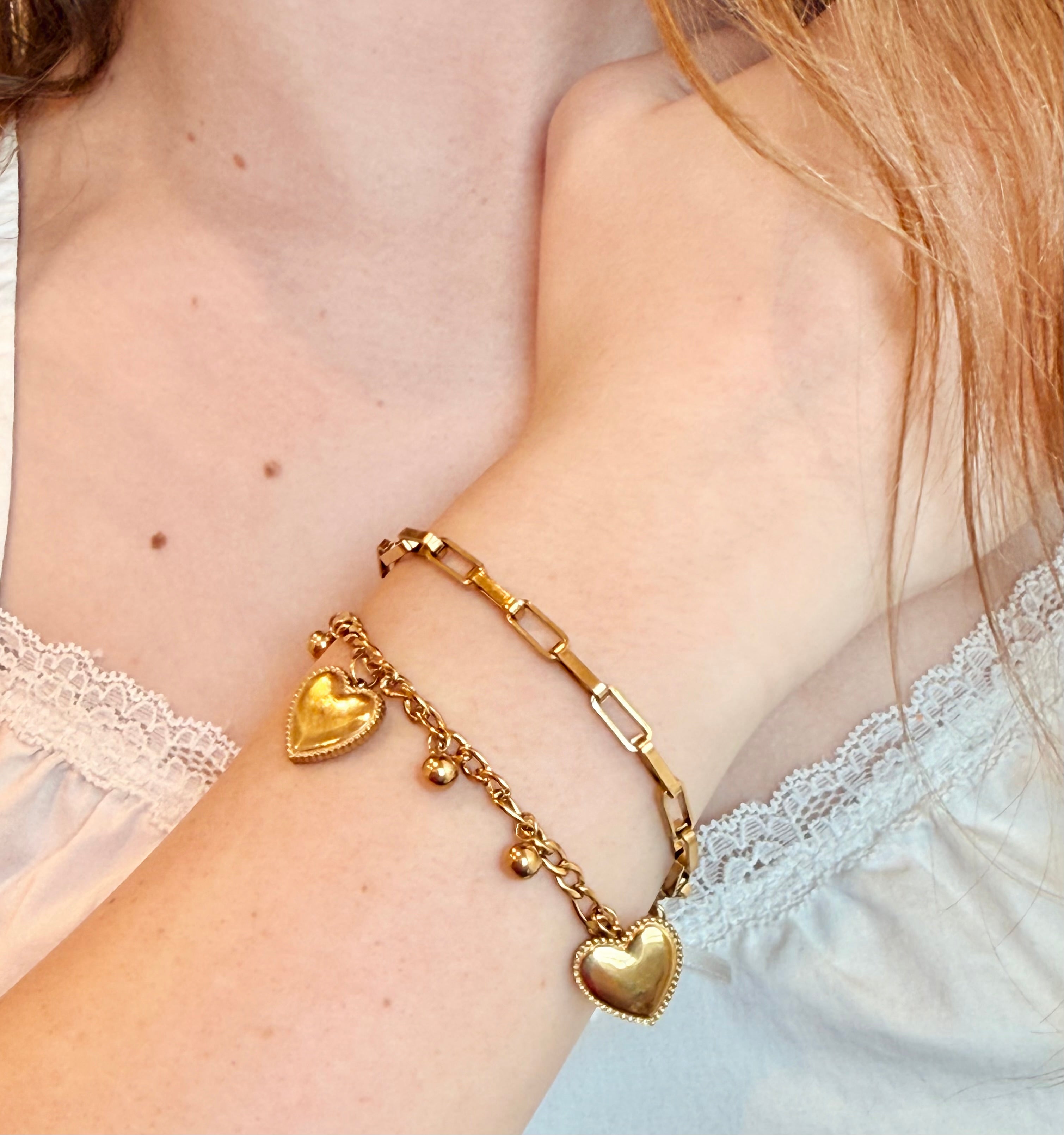 Libbie Heart Bracelet | Gold
