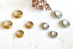 Honey Huggie Hoops | Gold & Silver