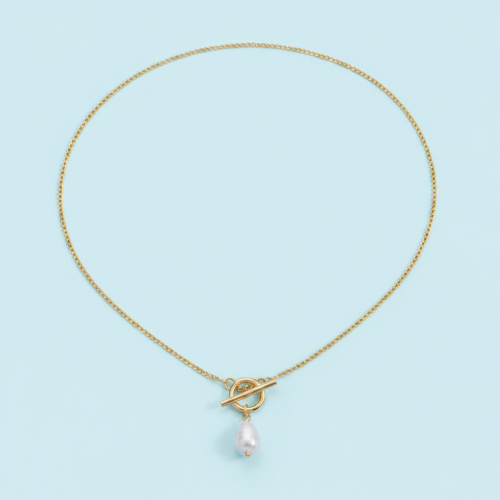 Penelope Pearl Necklace | Gold