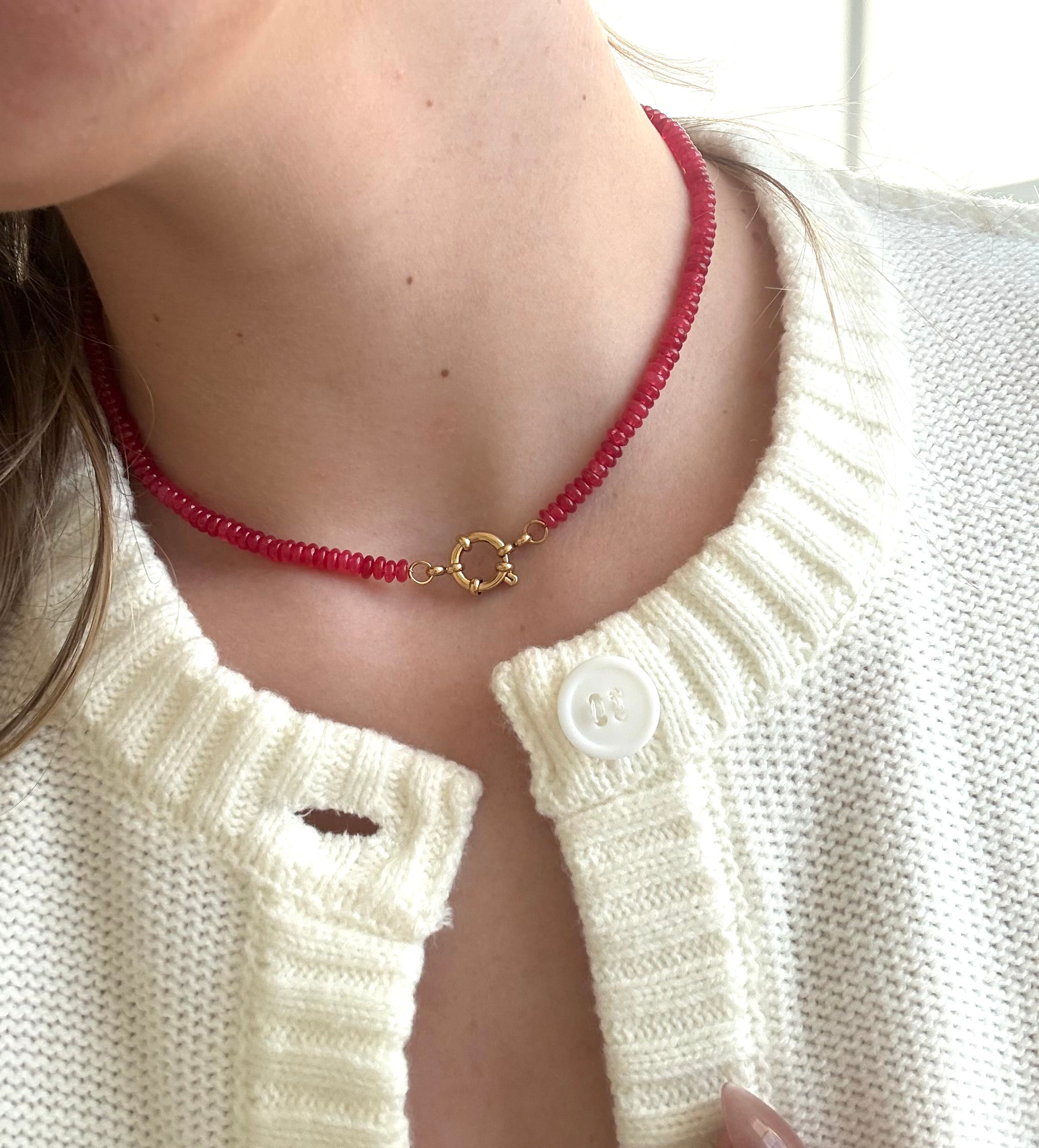 Lorelai Bead Necklace | Gold