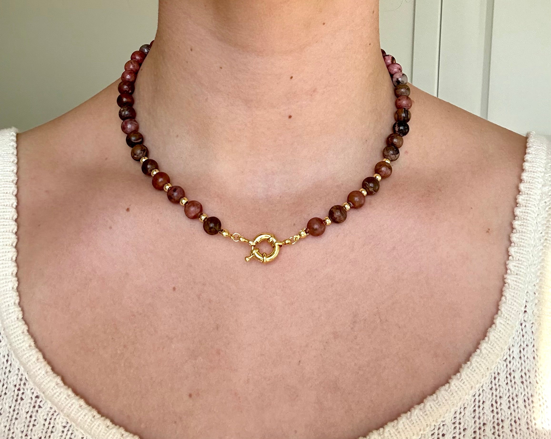 Madeline Bead Necklace | Gold