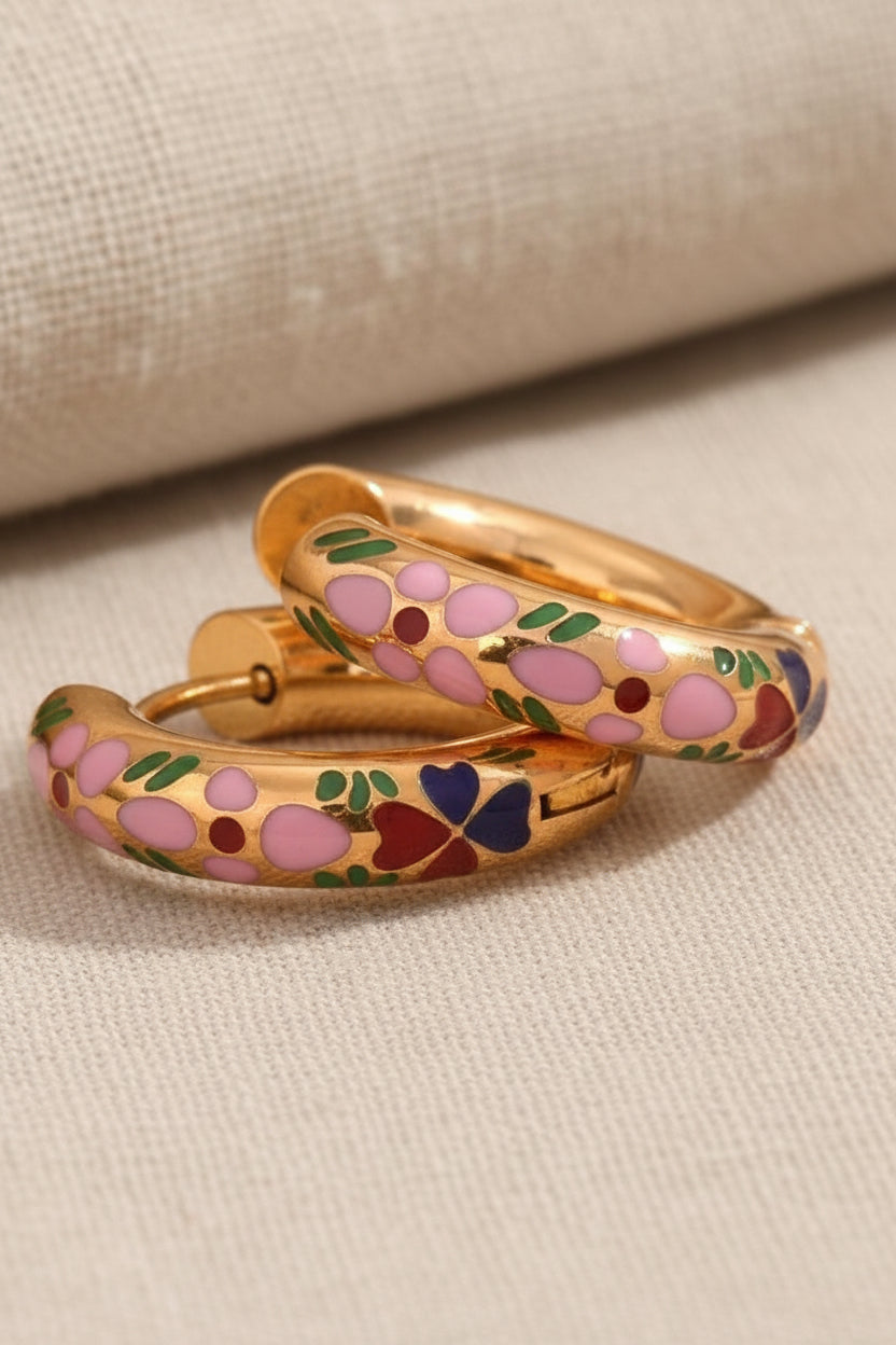 Petal Gold Hoops | Gold