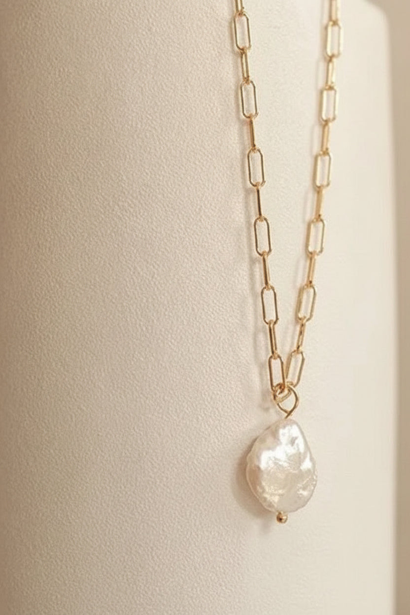 Delilah Pearl Necklace | Gold & Silver