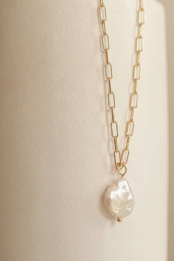 Delilah Pearl Necklace | Gold & Silver