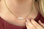 Evermore Pearl Necklace | Gold