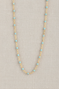 Fern Blue Necklace | Gold