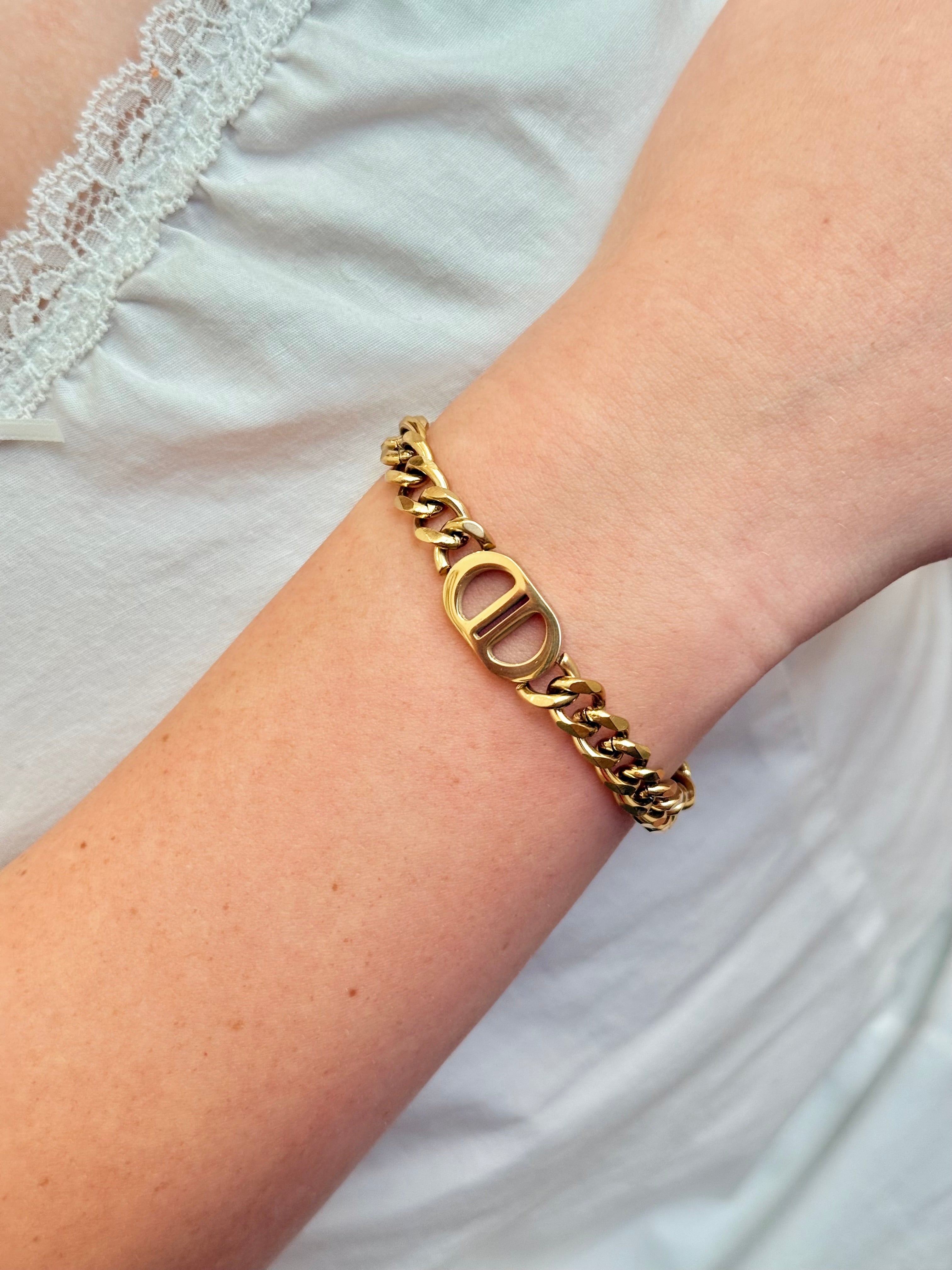 Josie Cuban Bracelet | Gold
