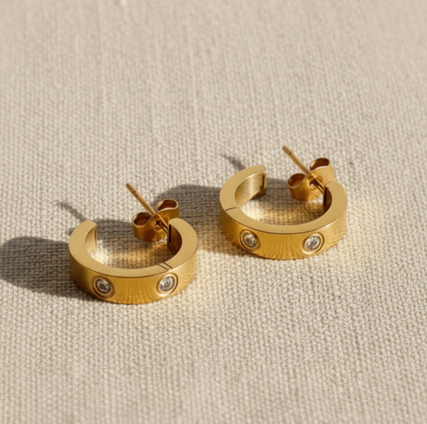 Luna Mood Hoops | Gold