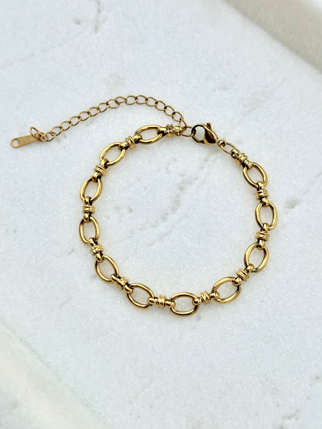 Molly Link Bracelet | Gold
