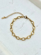 Molly Link Bracelet | Gold