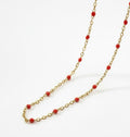 Fern Red Necklace