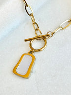 Evie Toggle Necklace | Gold