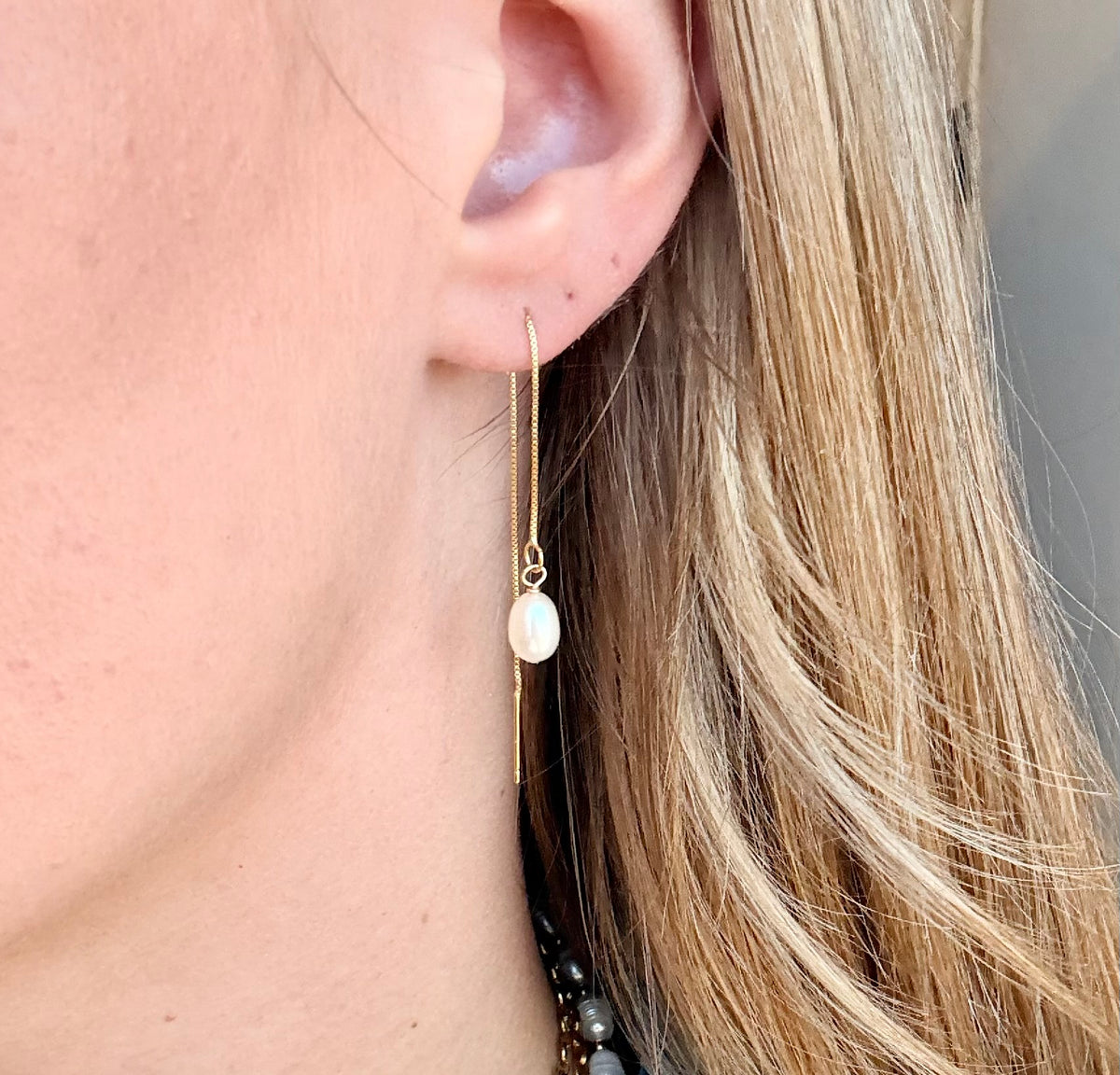 Eloise Dangle Pearl Earrings
