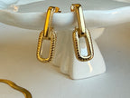 Hattie Link Earrings | Gold
