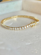 Dottie Tennis Bracelet | Gold