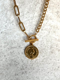 Lane Coin Necklace | Gold