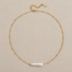 Evermore Pearl Necklace | Gold