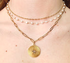 Haven Cross Necklace | Gold