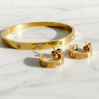 Luna Mood Bangle | Gold