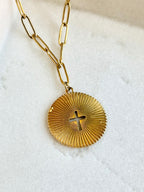 Haven Cross Necklace | Gold