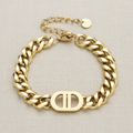 Josie Cuban Bracelet | Gold