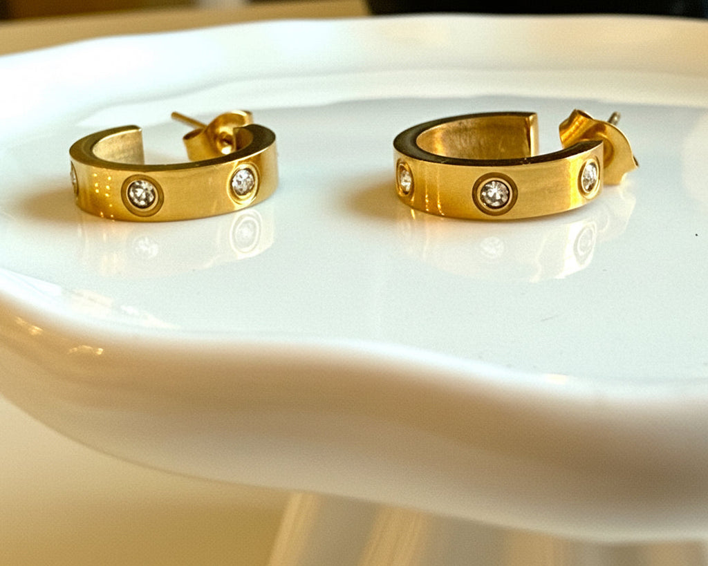Luna Mood Hoops | Gold