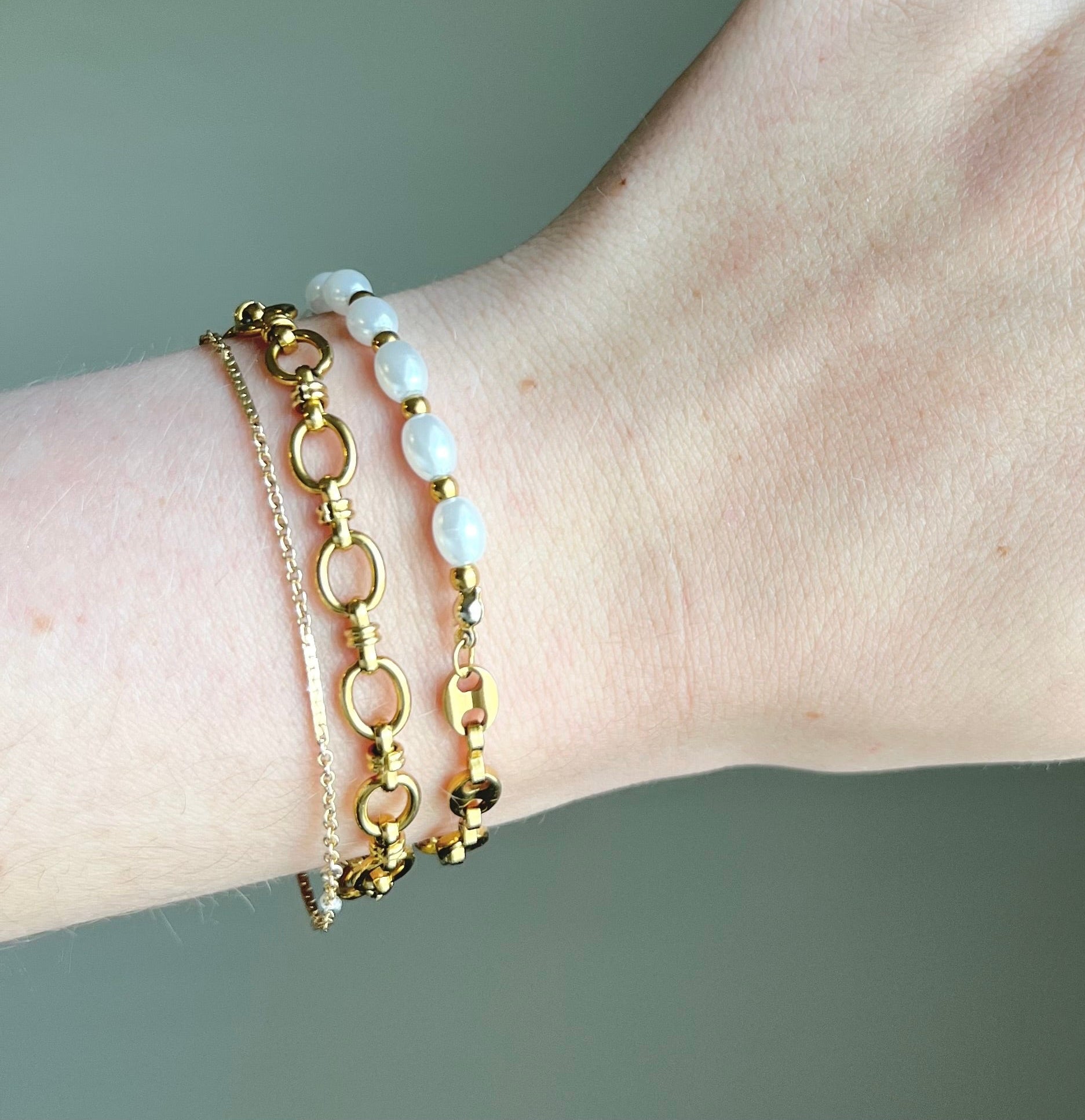 Molly Link Bracelet | Gold
