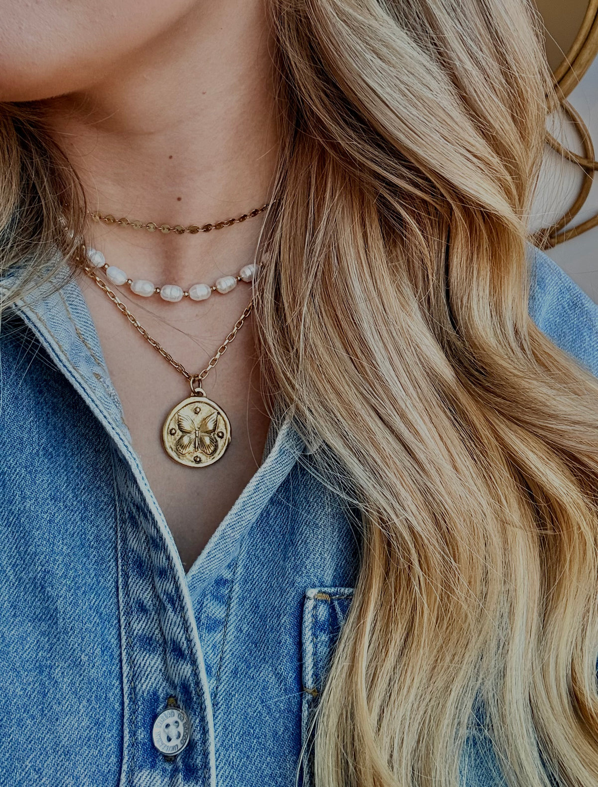 Storybook Pearl Necklace | Gold