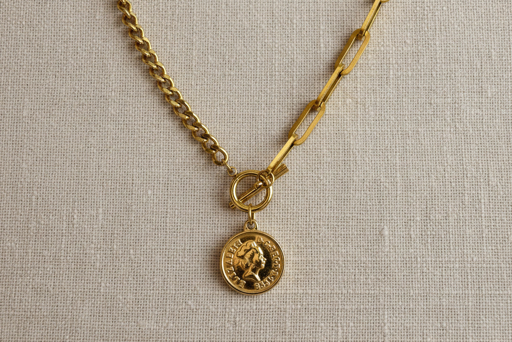 Lane Coin Necklace | Gold