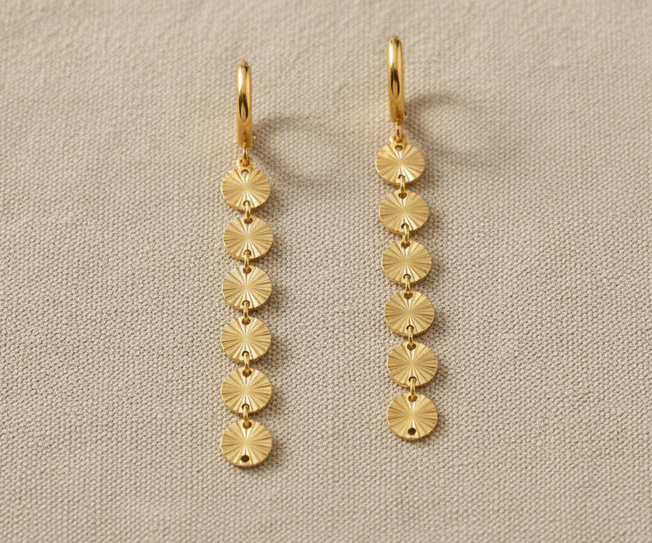 Lottie Burst Earrings | Gold
