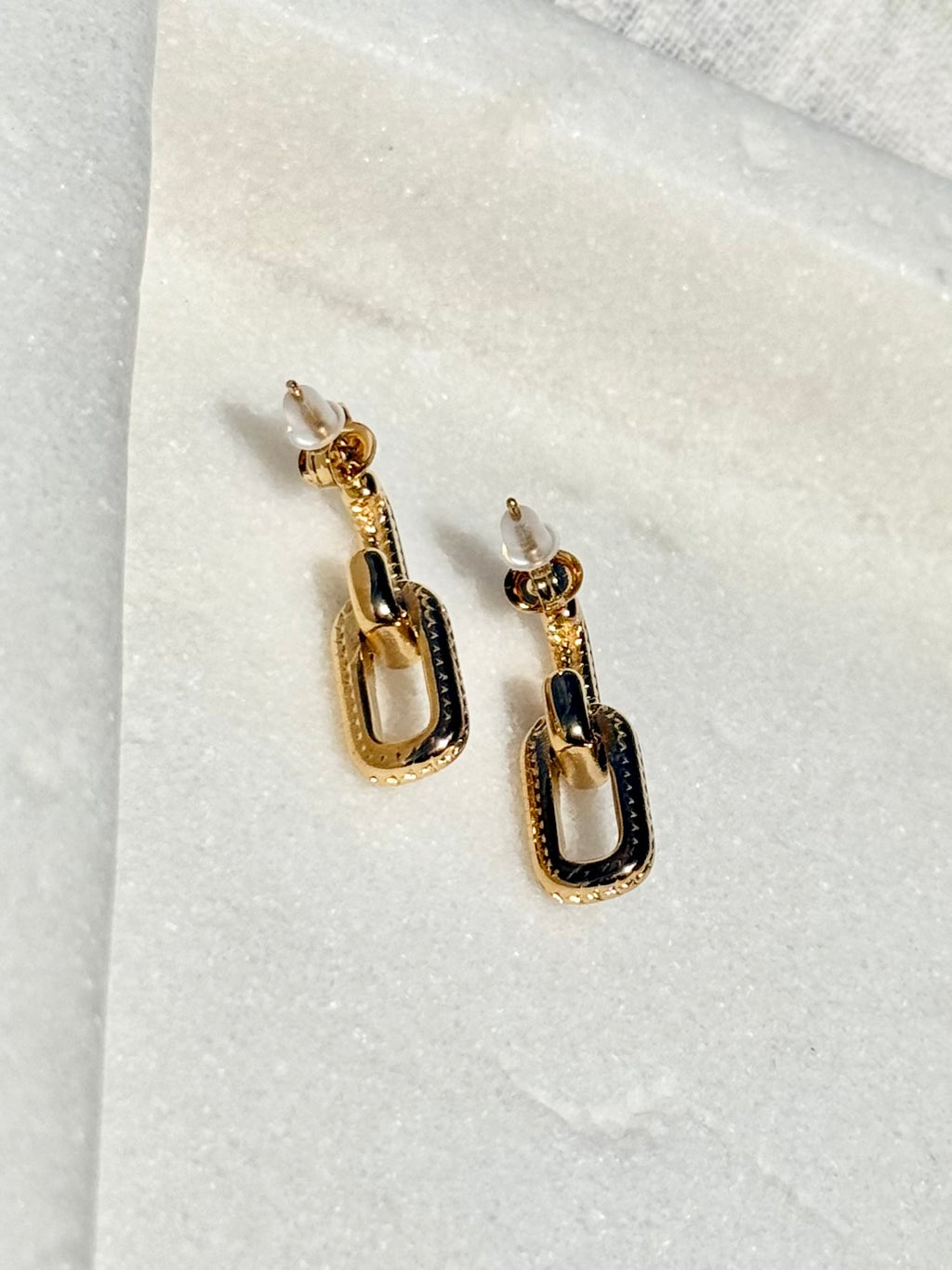 Hattie Link Earrings | Gold