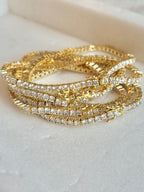 Dottie Tennis Bracelet | Gold