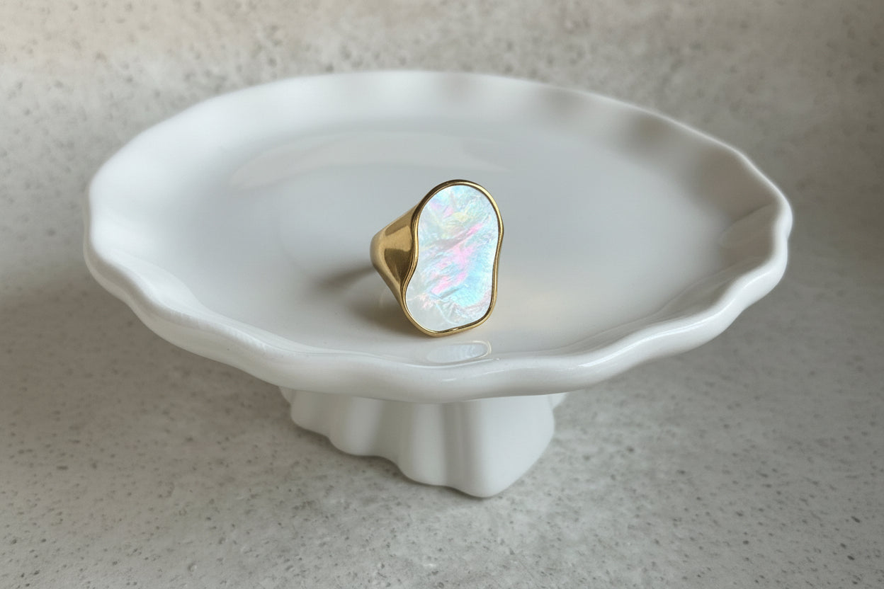 Gilmore Shell Ring | Gold