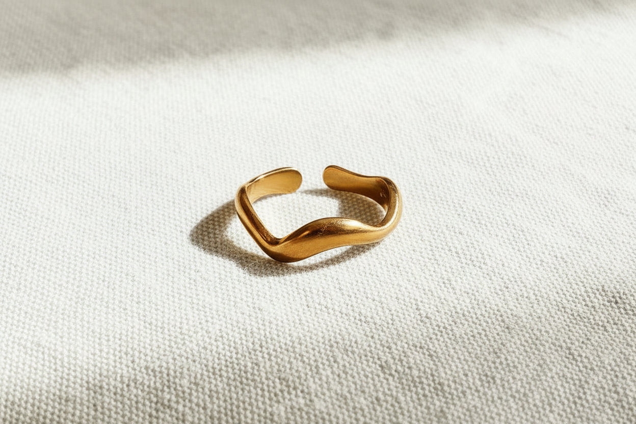 Amy Wave Ring | Gold