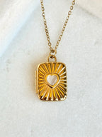 Gables Heart Locket | Gold