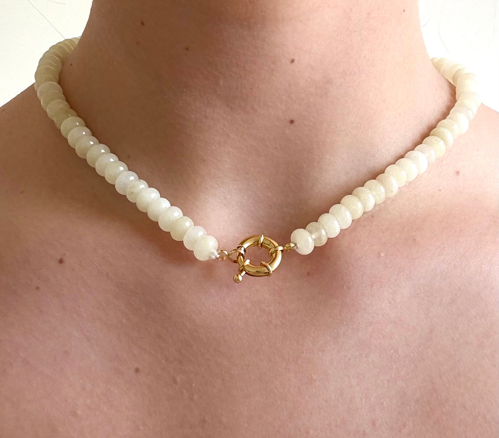 Kate Bead Necklace | Gold