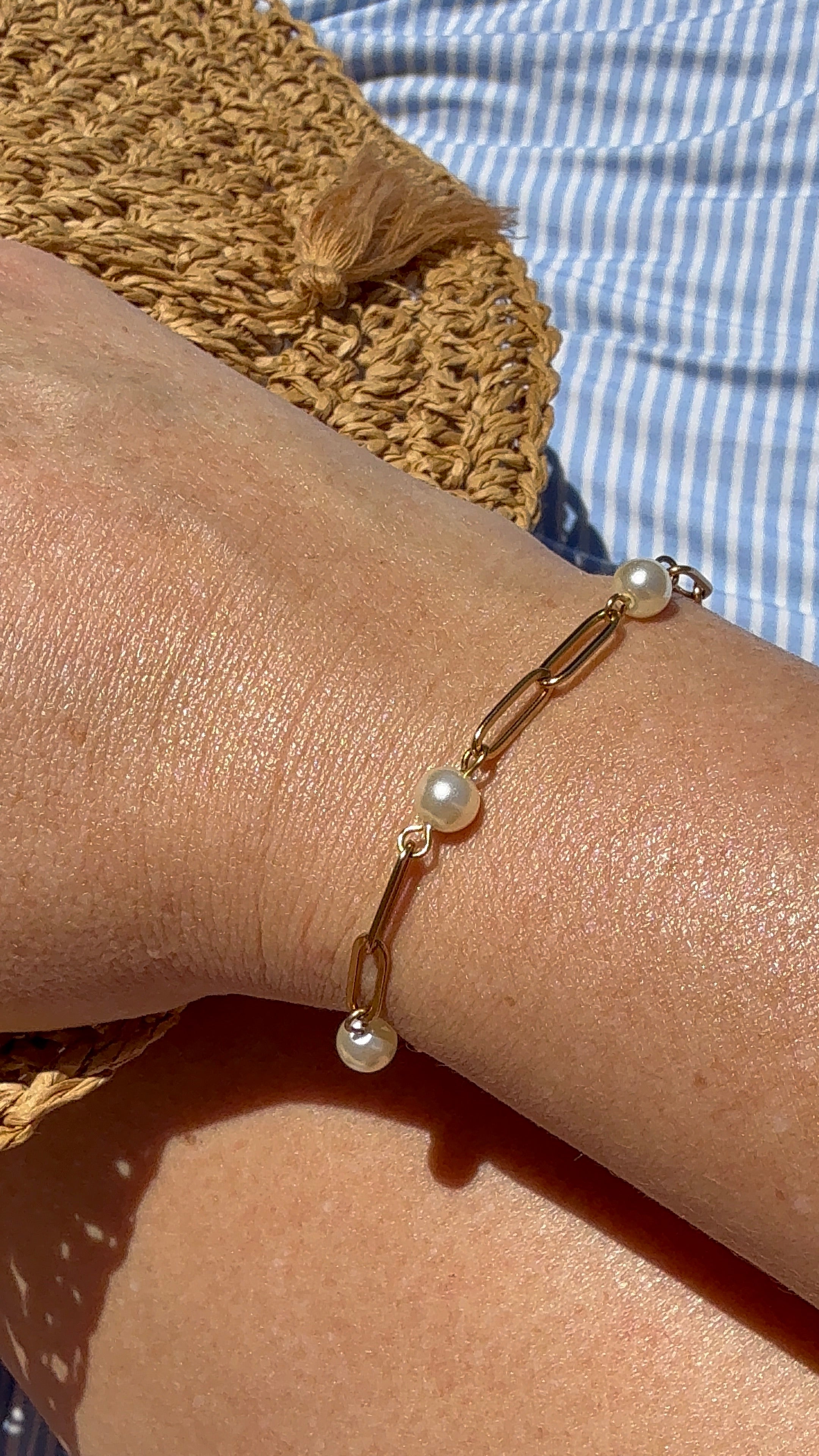 The Harbor Pearl Bracelet | Gold