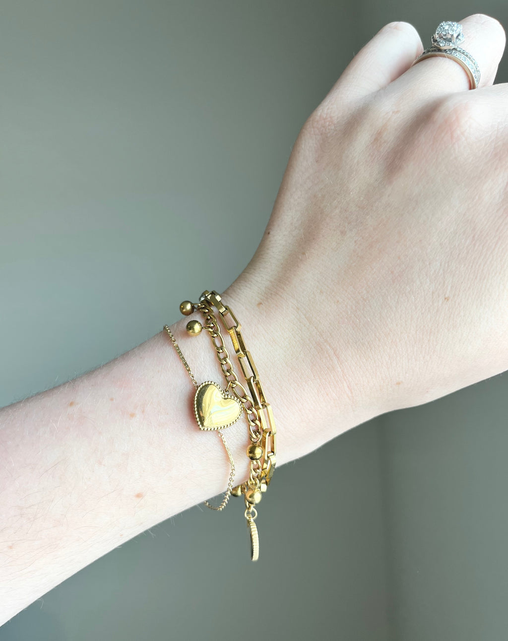 Libbie Heart Bracelet | Gold
