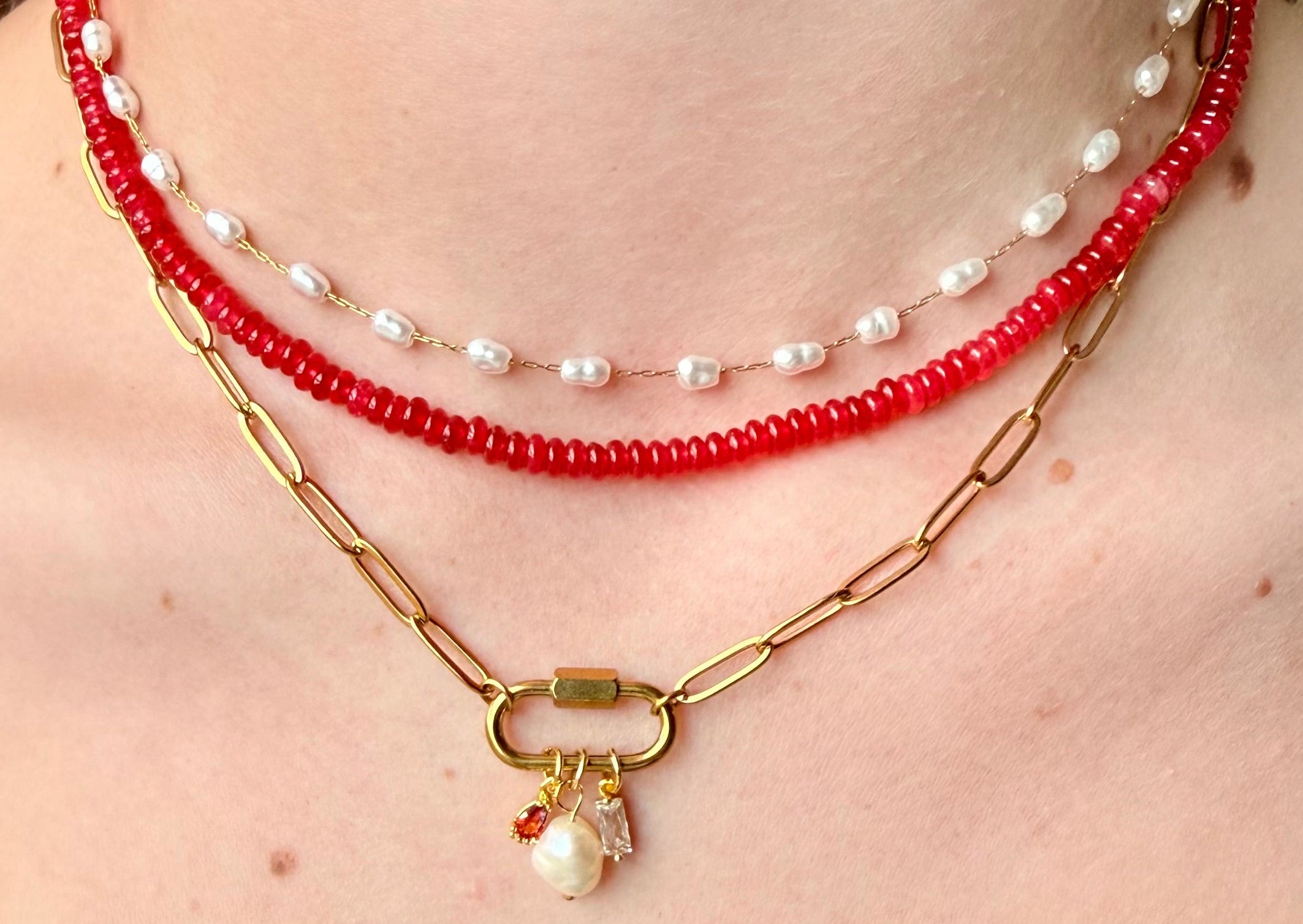 Lorelai Bead Necklace | Gold