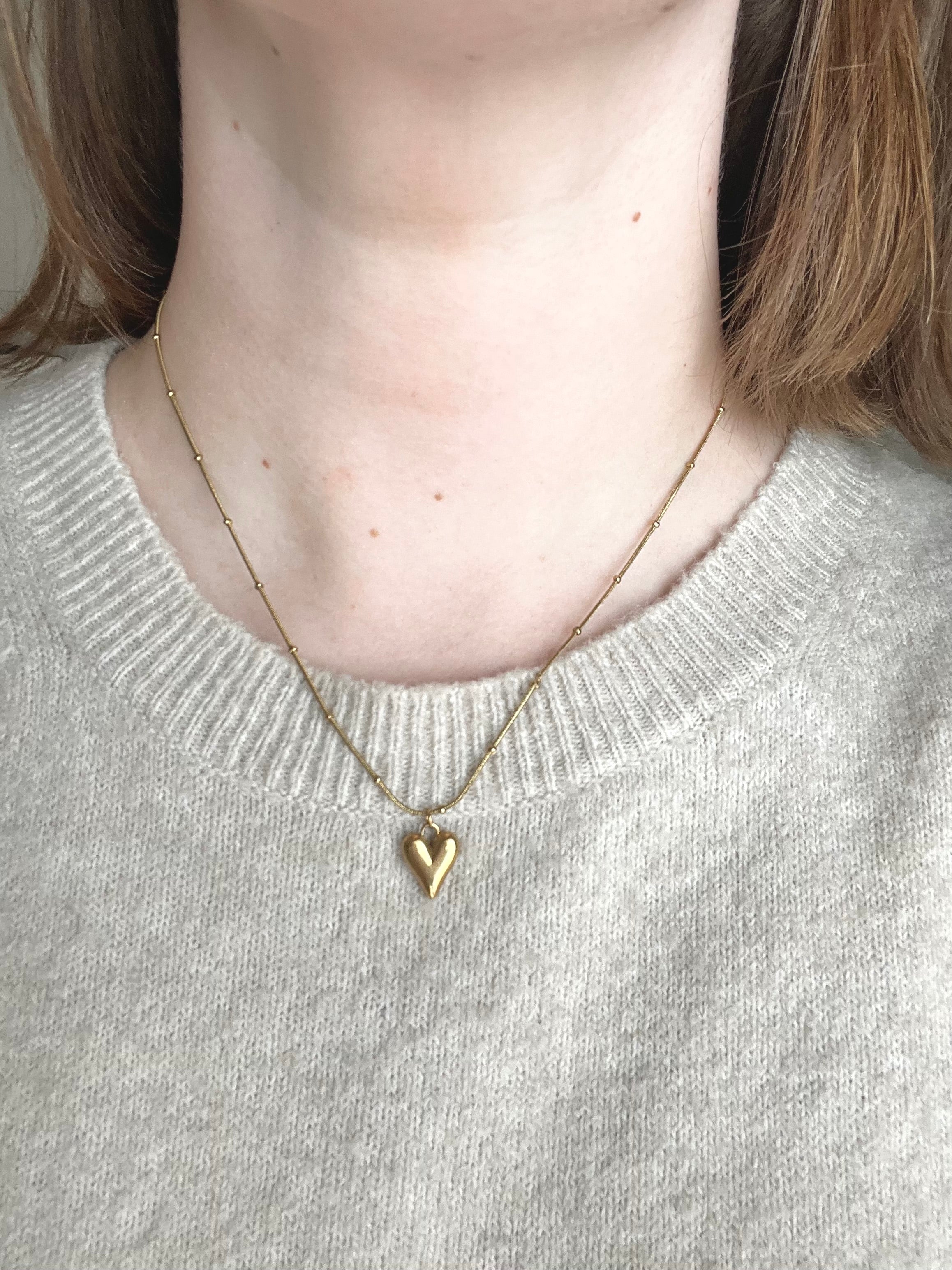 Brave Heart Necklace | Gold