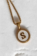 Sage Initial Necklace | Gold
