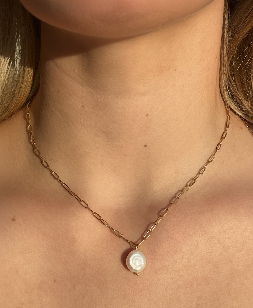 Delilah Pearl Necklace | Gold & Silver