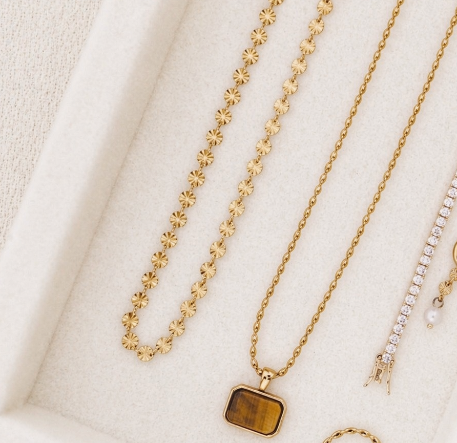 Lottie Burst Necklace | Gold