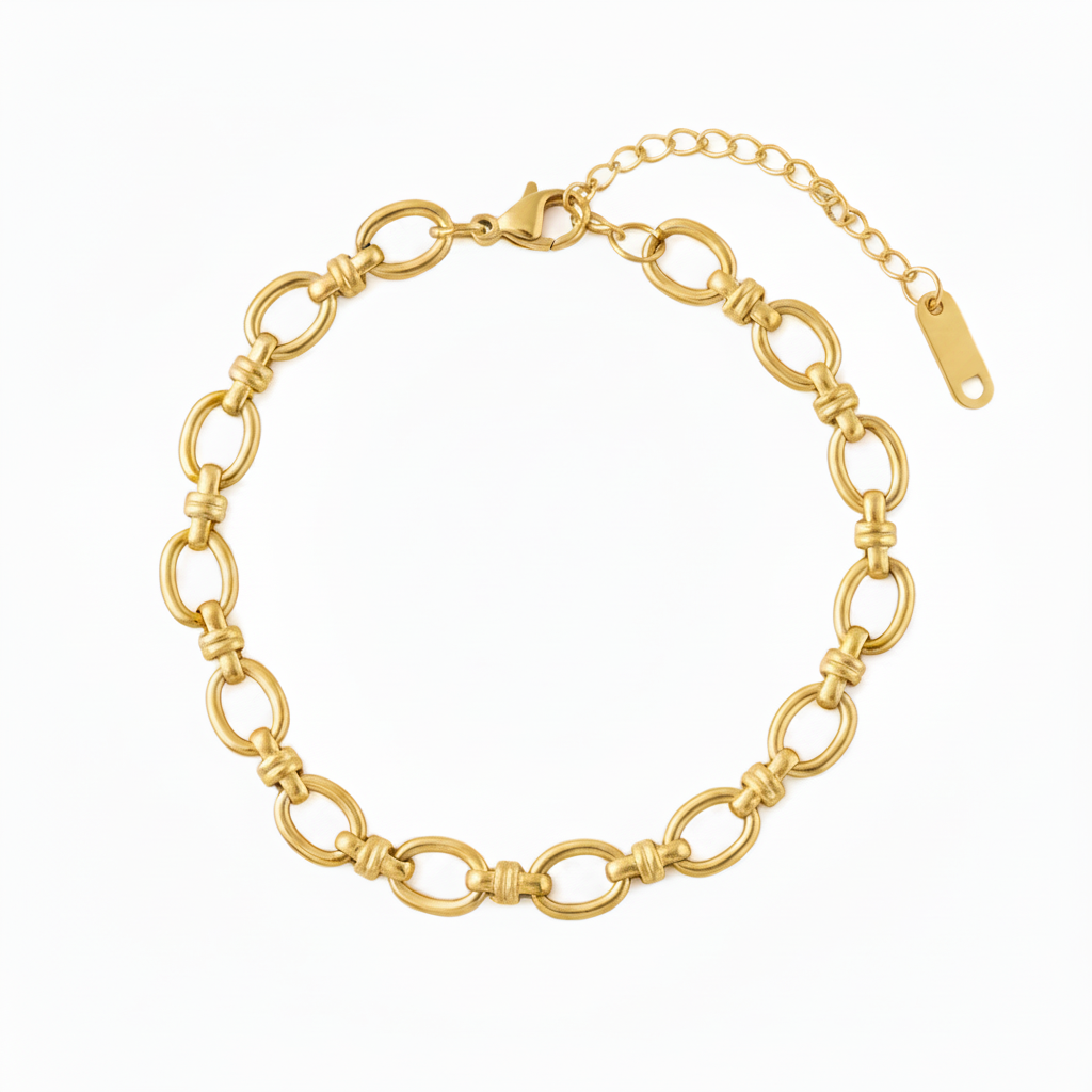 Molly Link Bracelet | Gold